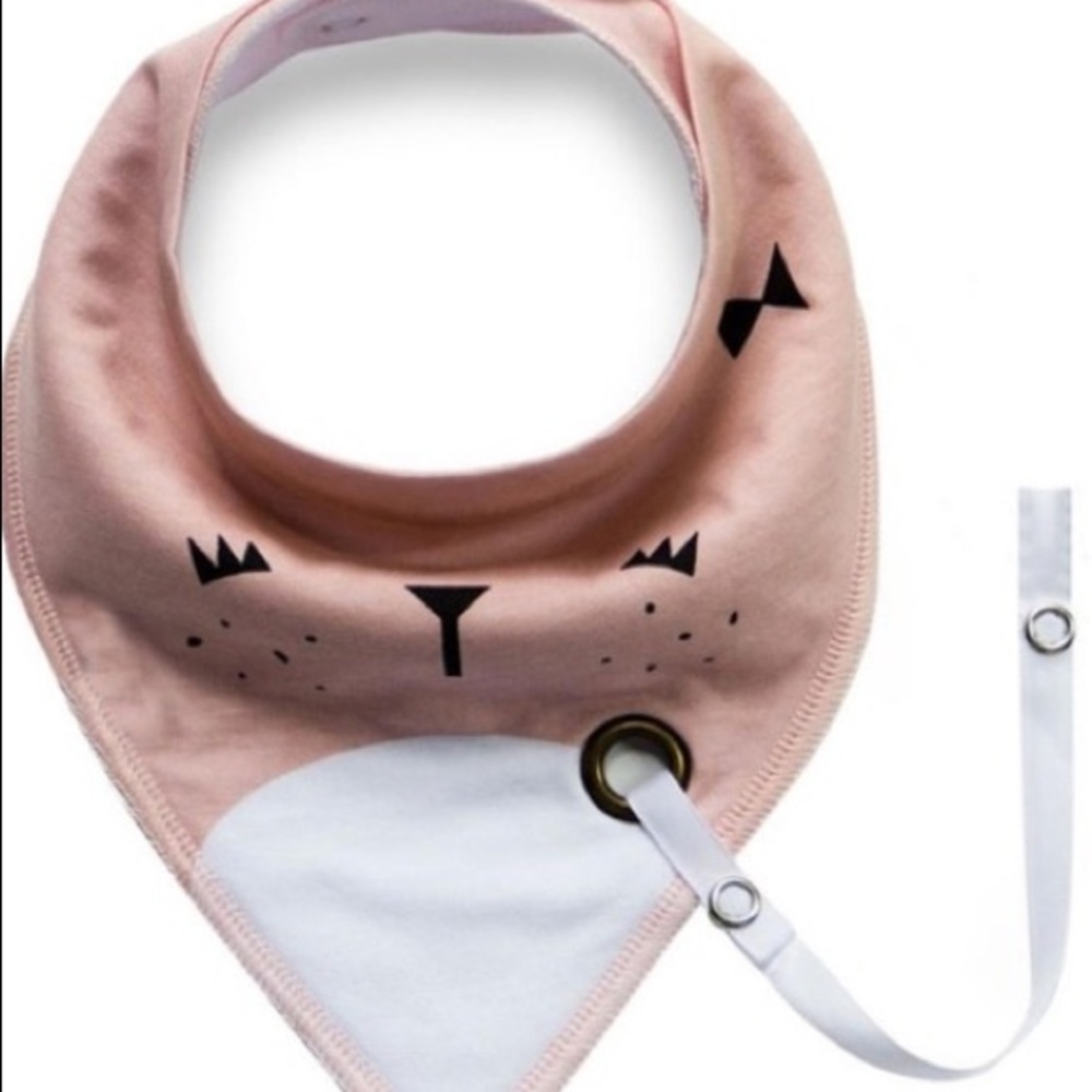 😽Triangle bandanna big with pacifier clip